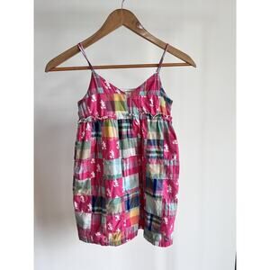 Disney Parks Mickey Mouse Patchworks Pink Girls dress size medium Disneyland